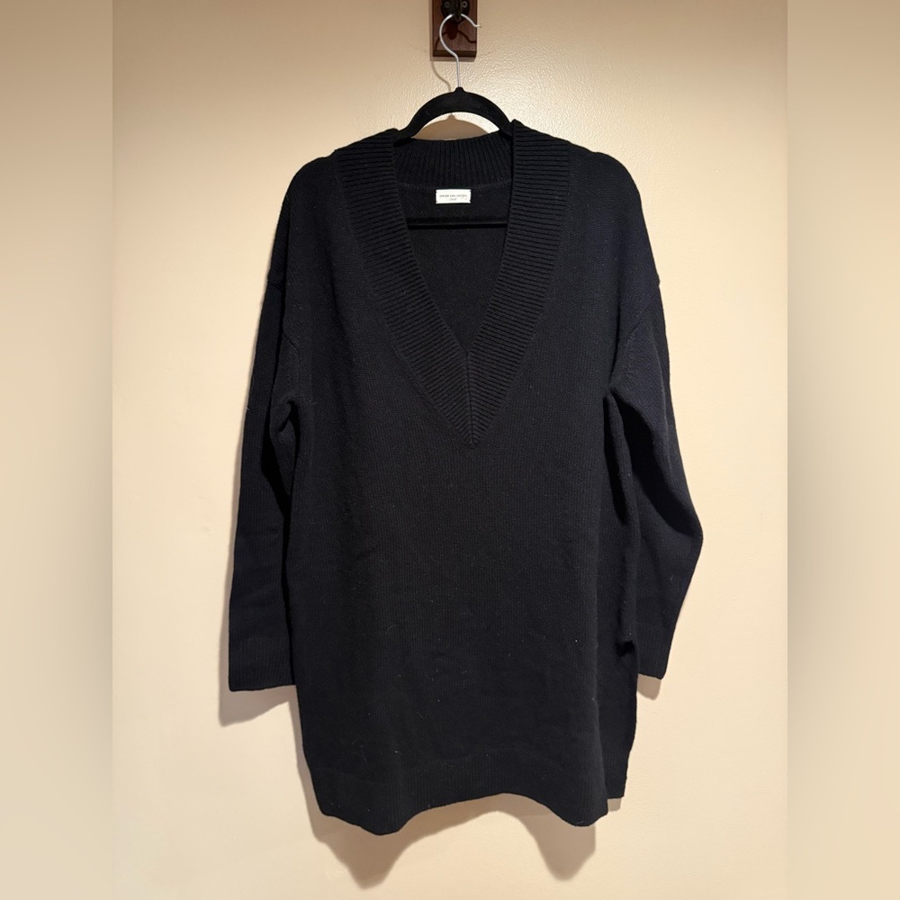 Dries Van Noten Black tunic sweater dress 100% merino wool small - Picture 5 of 15